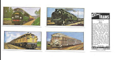 BC66 - SERIE COMPLETE 50 CARTES BARRATT - TRAINS - Chemin De Fer