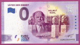 0-Euro XEMZ 61 2020 VÄTER DER EINHEIT - HELMUT KOHL - SERIE DEUTSCHE EINHEIT - Private Proofs / Unofficial