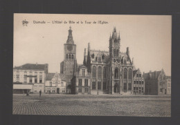 CPA - Belgique - Dixmude - L'Hôtel De Ville Et La Tour De L'Eglise - Non Circulée - Diksmuide