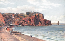 R298601 Parsons And Clerk Rocks. Teignmouth. Salmon. Water Colour Drawing. A. R. - World