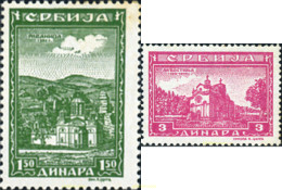 721776 HINGED SERBIA 1943 MONASTERIO - Serbien