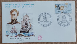 FDC 1988 - YT N°2522 - NAVIGATEURS / DUMONT D'URVILLE - CONDE SUR NOIREAU - 1980-1989