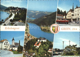 72139640 Grein Donau Oberoesterreich Schloss Greinsburg Fliegeraufnahme Hauptpla - Andere & Zonder Classificatie