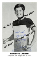 PHOTO CYCLISME REENFORCE GRAND QUALITÉ ( NO CARTE ), MARIETTE LAENEN 1972 - Cyclisme