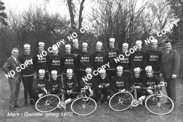 PHOTO CYCLISME REENFORCE GRAND QUALITÉ ( NO CARTE ), GROUPE TEAM MARS GAZELLE 1972 - Cyclisme