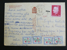 CHAMPAGNE SUR SEINE - SEINE ET MARNE - CACHET ROND MANUEL SUR TAXE YT 101 TREFLE - MONACO VILLENEUVE LOUBET - Manual Postmarks