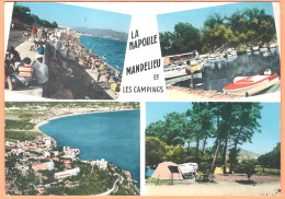 Ppgf/ CPSM Grand Format - ALPES MARITIMES - LA NAPOULE - MANDELIEU ET LES CAMPINGS - Multivues Animées - Other & Unclassified