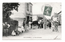 89 LES CLERIMOIS - La Rue Principale - Cliché Ismaël 1913 - Maréchal Ferrant - Env Sens -Très Animée - Sonstige & Ohne Zuordnung