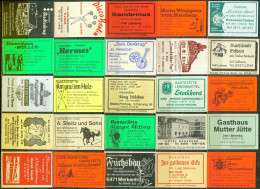 25 Alte Zündholzschachteletiketten - Gasthausetiketten Aus Deutschland #704 - Matchbox Labels