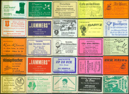 25 Alte Zündholzschachteletiketten - Gasthausetiketten Aus Deutschland #705 - Matchbox Labels