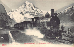 GÖSCHENEN (UR) Gotthard-Express Mit Bristenstock - Verlag Photoglob 8633 - Göschenen