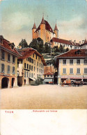 Schweiz - THUN (BE) Rathausplatz Und Schloss - Verlag Dr. Trenkler Co. Bob 190 - Thun