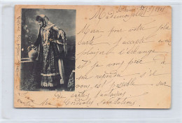 Greece - Costume Of Greek Peasant Woman - STAMPED POSTCARD - Publ. Unknown  - Greece