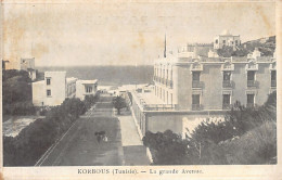 Tunisie - KORBOUS - La Grande Avenue - Ed. Imp. Papeterie Rapide  - Tunisie