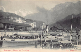 INTERLAKEN (BE) Station Am Thunersee - Dampfer Bubenberg - Verlag Monopol 2243 - Interlaken