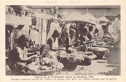 India - War Of Civilization Against Barbary (1914) - Indian Women Weaving Jasmine Necklaces To Offer To Soldiers Leaving - Inde