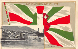 NEUCHÂTEL - St. Aubin - Wappen Neuenburg - Ed. H. Guggenheim & Co 14065 - Neuchâtel