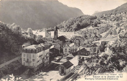 SALVAN (VS) La Gare - Ligne Martigny-Châtelard-Chamonix - Ed. L. Burgy 4672 - Salvan