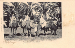 Algérie - VIEUX BISKRA - Dans L'Oasis - Chameliers - Ed. A. Breger Frères  - Biskra