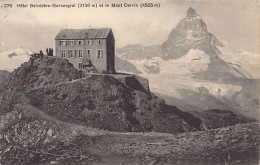 GORNERGRAT (VS) Hôtel Belvédère Et Le Mont-Cervin - Ed. Photoglob 376 - Otros & Sin Clasificación