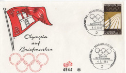 Germany Deutschland 1969 FDC Olympischen Spiele Olympic Games Munchen 1972, Canceled In Hamburg - 1961-1970