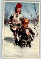 39873921 - Winter Sami-Kinder Lappland - Noorwegen