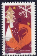 2021 Yt AA 2062 (o) Ensemble, Fêtons Un Noël Qui Fait Du Bien - Sapin Cachet Rond - Used Stamps