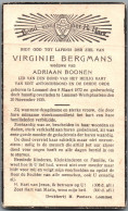 Bidprentje Lommel - Bergmans Virginie (1872-1935) Plooi - Andachtsbilder