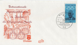 Germany Deutschland 1969 FDC Olympischen Spiele Olympic Games Munchen 1972, Canceled In Wiesbaden - 1961-1970