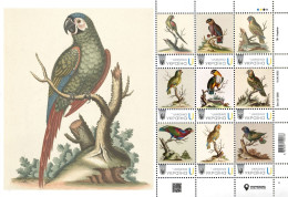 Ukraine 2024, Fauna, Birds, Parrots, Sheetlet Of 9v - Ucrania