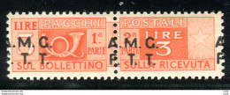 Trieste A - Pacchi Postali Lire 3  Varietà Soprastampa Spostata A Sinistra - Mint/hinged