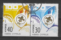 Zypern / Kibris / Cyprus 2007  Mi.Nr. 1096 /1097 DU , EUROPA CEPT - Pfadfinder / Scouting - Gestempelt / Fine Used / (o) - 2007