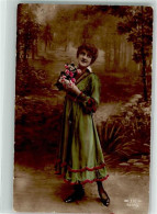 39688521 - Verlag J.K. 9134/2  Foto Im Studio Handkoloriert Frau Mit Rosen - Autres & Non Classés