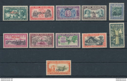 1940 NEW ZEALAND - Stanley Gibbons N. O141/O151 - Centenary Of Proclamation Of British Sovereignty - 11 Valori - MLH* - Altri & Non Classificati