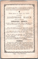 Bidprentje Luik - Raick Joséphine (xxxx-1881) - Devotion Images