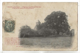 Marcy (58) : L'arbre Le Tllleul Près De L'église En 1905 PF. - Other & Unclassified