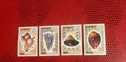 TUVALU 1991 Complete 4v Neuf MNH ** Mi 730 / 732 Conchas Shells Muscheln Conchoglie Mi - Coneshells