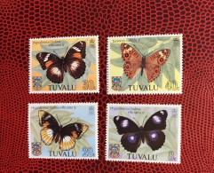 TUVALU 1981 Complete 4v Neuf MNH ** Mi 133 / 136 YT 143 / 146 Mariposa Butterfly Borboleta Schmetterlinge Farfalla - Farfalle
