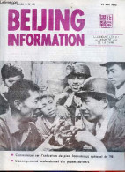 Beijing Information N°20 17 Mai 1982 - Iles Malvinas : Escalade Militaire - La Vote De La Convention Sur Le Droit De La  - Otras Revistas