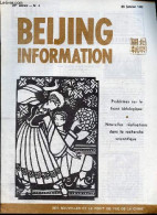 Beijing Information N°4 25 Janvier 1982 - De Vaines Et Interminables Palabres - Un Geste Inexplicable De La France En Di - Otras Revistas