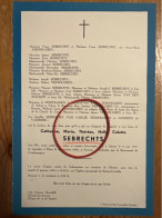 Leur File Catherine Sebrechts *1951 Anvers +1956 Anvers Schoten Verwilghen Van Den Bogaert Janssens De Varebeke - Décès