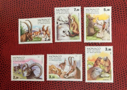 MONACO 1986 6v Neuf MNH ** YT Mi 1748 / 1753Mamíferos Mammals Säugetiere Mammiferi Mammifère - Sonstige & Ohne Zuordnung