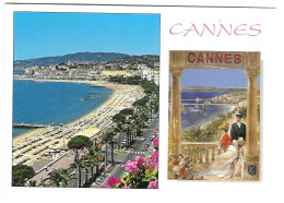 Cannes La Croisette Et Affiche Ancienne - Cannes