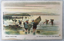 CPA PECHE MARITIME La Crevette Au Havenet (Côtes Bretonnes) - Pêche