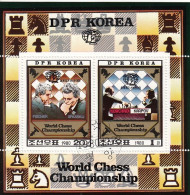 NORTH KOREA 2074-2075,used,chess - Corea Del Norte