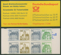 Bund 1980 Burgen & Schlösser Markenheftchen MH 22 I Aa K1 Postfrisch - Autres & Non Classés