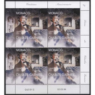 Monaco 1998 Todestag Charles Garnier Kleinbogen 2406 K Postfrisch (C91466) - Blocks & Sheetlets