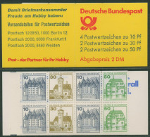 Bund 1980 Burgen & Schlösser Markenheftchen MH 22 I Aa K2 Postfrisch - Sonstige & Ohne Zuordnung