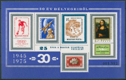 Ungarn 1975 Ungarische Briefmarken Block 114 II. B Postfr. Geschnitten (C92517) - Blocks & Kleinbögen