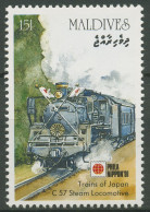 Malediven 1991 PHILANIPPON Dampflokomotiven 1573 Postfrisch - Maldive (1965-...)